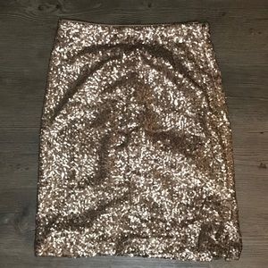 Ann Taylor A Line sequined lined skirt size 00